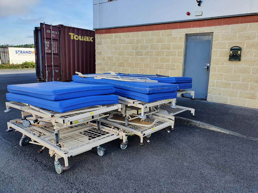 Hospital beds delivered as part of the EQUALS initiative