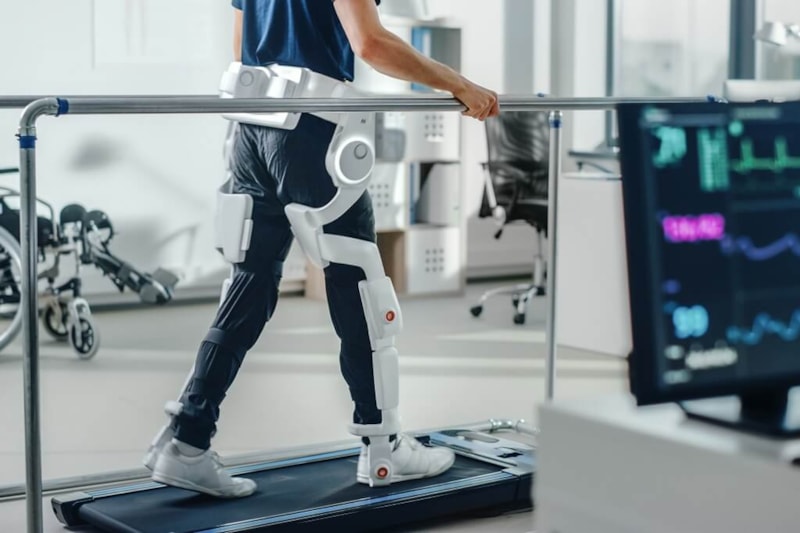 AI being used on a patient in rehabilitation medicine