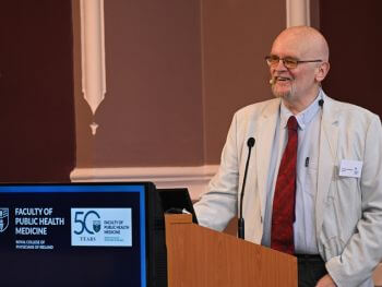 Prof John Middleton speaks at the Faculty of Public Health Medicine Summer Scientific Meeting 2026