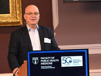 Dr Tony Holohan speaks at the Faculty of Public Health Medicine Summer Scientific Meeting 2026